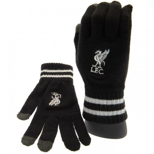 Liverpool FC Gants Tactiles Tricotés à Écusson pour Garçons/filles