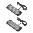 thumbnail image 2 of Luz estroboscópica de emergencia LED luz de señal de advertencia lateral del automóvil Función de memoria de apagado Aluminio 12-24V 2 piezas 36W para motocicleta ANGGREK  Otros, 2 of 7
