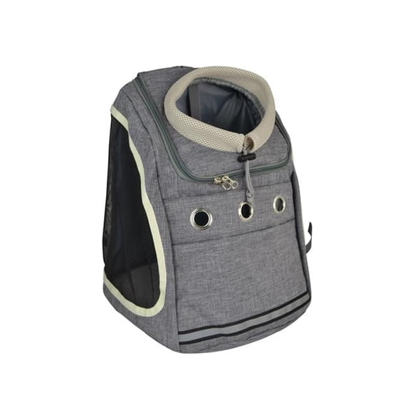 Three Star Import & Export DB11-GRY 15 x 13 x 10 in. Fabric & Mesh Pet Backpack