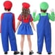 thumbnail image 2 of Halloween costume plumber cosplay game role play stage costume children's uniform skirt female, 2 of 3