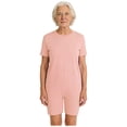 thumbnail image 1 of TTAO Men's Anti-Strip Adaptive Jumpsuit Short Sleeve Adaptive Rompers for Elderly Special Needs Patients Pink 3XL, 1 of 7