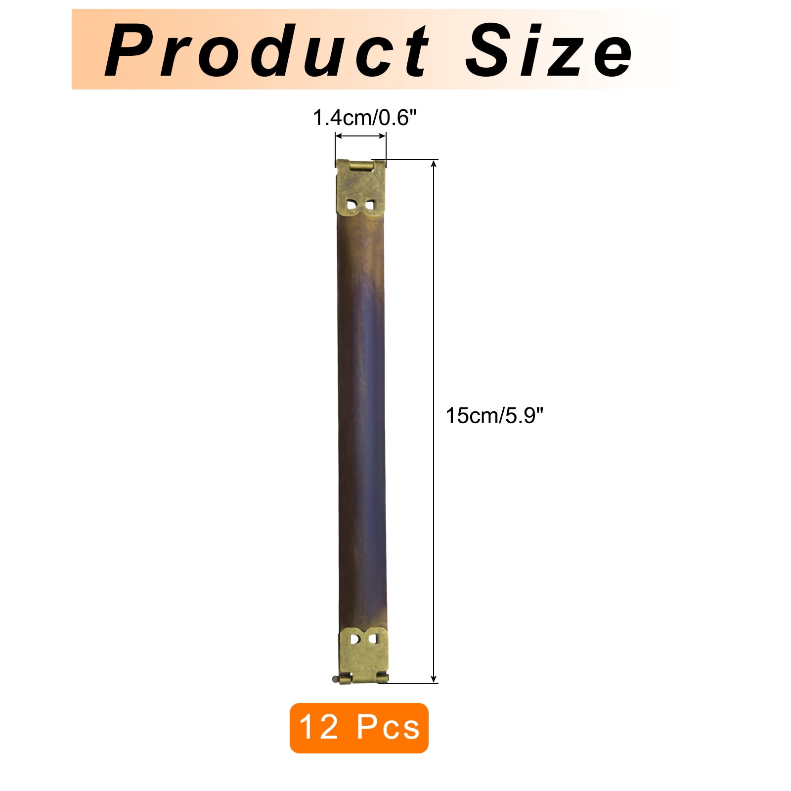 Unique Bargains Metal Internal Flex Purse Frame for Purse Making 5.9"