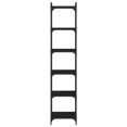 thumbnail image 2 of vidaXL Bookcase 6-Tier Black 40x30x188 cm Engineered Wood, 2 of 5