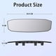 thumbnail image 2 of Espejo retrovisor grande, espejo retrovisor panorámico antideslumbrante, espejo retrovisor gran angular universal, espejos retrovisores originales instalados (grande), 2 of 5
