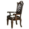 thumbnail image 4 of ACME Vendome Dining Arm Chair in PU and Cherry (Set of 2), 4 of 7