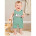 thumbnail image 5 of BemeyourBBs Baby Christmas Striped Overall Romper Santa Sleeveless Bodysuit, 5 of 9