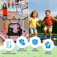 thumbnail image 4 of Baxluxe Toddler Trampoline for Kids Ages 3-8, 55in 7-in-1 Upgraded Indoor Trampoline with Net ,500lbs Capacity Safe Trampoline,Inside Pink Mini Trampoline Boys Girls Outdoor Adjustable Height, 4 of 7