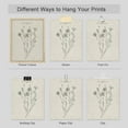 thumbnail image 2 of PixonSign Frameless Wall Art, Vintage Wildflower Prints, Set of 4 Plant Floral Collage Drawing Wall Decor, Nature Wilderness Botanical Modern Wall Décor for Living Room, Bedroom, Office - 12"x16", 2 of 5