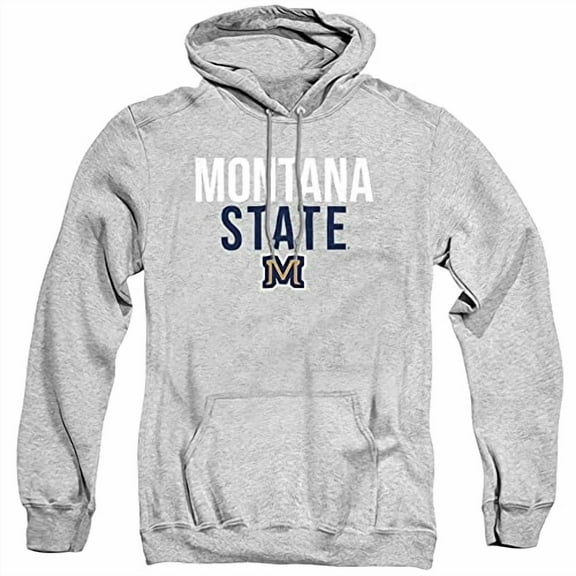 G3C10714LMontana State University Official Stacked Unisex Adult Pull-Over Hoodie