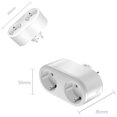 thumbnail image 4 of Wifi Smart Dual Socket Switch Plug Dual Socket EU Adapter Tuya Smart Life Remote Control Surveillance Alexas Sockets, 4 of 5