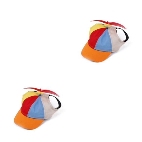 Sombrero de hélice Greeniant para mascotas Algodón Colorido Ajustable Verano
