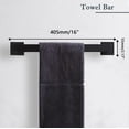 thumbnail image 2 of 5-Pieces Matte Black Bathroom Hardware Accessories Set, SUS304 Stainless Steel Bath Towel Bar Set, Towel Racks for Bathroom Wall Mounted., 2 of 6