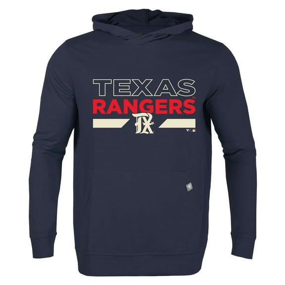 Men's Levelwear Navy Texas Rangers City Connect Relay No Hitter Pullover Hoodie