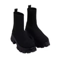 thumbnail image 1 of Sonducket 1 par de zapatos de calcetín para correr, Jogging, botas cortas de punto de Color sólido, calzado para acampar, accesorios para vacaciones Calzado Negro 39, 1 of 6