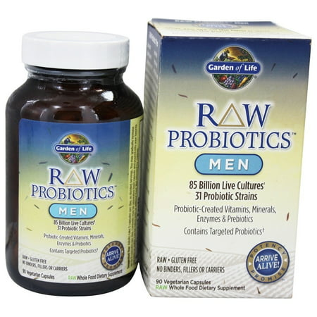 Garden of Life - RAW Probiotiques Hommes - 90 Vegetarian Capsules
