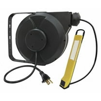 Lumapro Cord Reel w/Lamp,LED,40ft,16AWG,120VAC 443P49