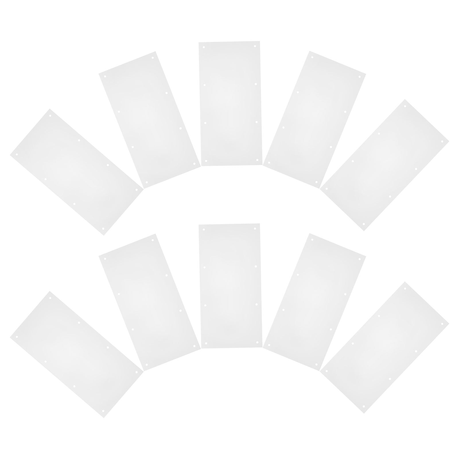 HONMEET 10-Pack Clear Bunny Cage Bedding Guard for Small and Comfort