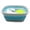 Bright Blue, variant on 9.45L (2.5 Gallon) Collapsible Tub - Foldable Dish Tub - Portable Washing Basin - Space Saving Plastic Washtub (White/Lake Green, M)