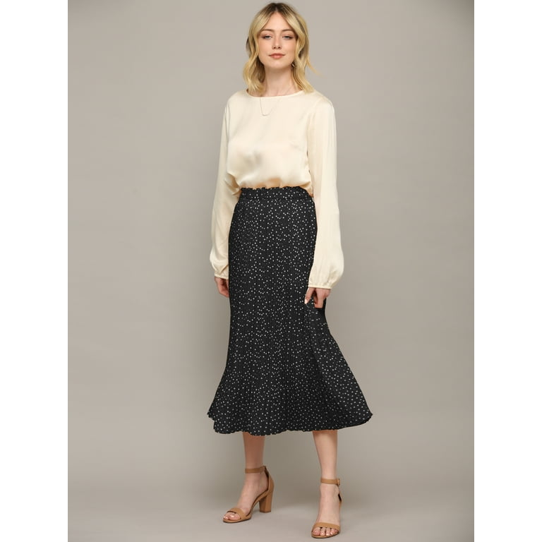 Maje johnny pleated plaid midi skirt hot sale