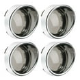 thumbnail image 2 of PBYMT Cache-Objectif de Signal de Fumée 2 Pouces Style Visière en Chrome Compatible avec Harley Touring Dyna Street Glide Road King Road Glide Softail Sportster Custom Cruiser 2000-2024 (4 Pcs), 2 of 4