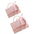 thumbnail image 3 of KAKOWELY 2 cajas de regalo exquisitas para ramo de flores, envoltorio de papel con cadena de perlas., 3 of 5