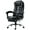 Black, variant on HOMCOM Executive Style Reclining Office Napping Chair PU Leather W/ Footrest