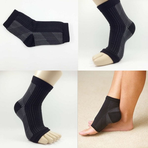 Foot Compression Sleeves Anti Fatigue Socks Circulation Ankle Swelling Pain Sleeve Relief Ankle