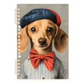 thumbnail image 7 of FORMRS 1-Subject Spiral Notebook 8" x 5" College Ruled 60 Refillable Sheet A5 Hard Cover, 2 Pack, Yellow Dog Artist, 7 of 7