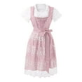 thumbnail image 3 of UANWENN Robe Femme Manches Courtes Performance de Scène Robe Maxi Manches Longues Robe pour Femmes Col en V Robe Tunique Unie Été Robes Col en V pour Femmes Courtes, 3 of 8