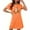 Orange, variant on Sakmal Cute Moomoo Womens Nightgown Black Short Plus Size Halloween Sleep Dress Pumpkin Print Short Sleeve Nightgowns for Women