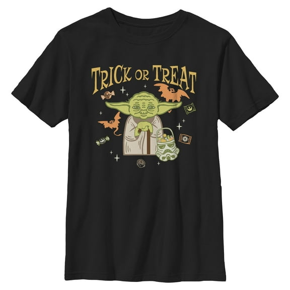 Boys Star Wars Trick Or Treat Master Yoda T Shirt