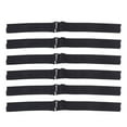 thumbnail image 1 of MasteelfCA 6 Pcs Bande Élastique Sangle Tricotée Ajustable Serre-Tête Fixe pour Bonnets de Perruque (Noir), 1 of 8