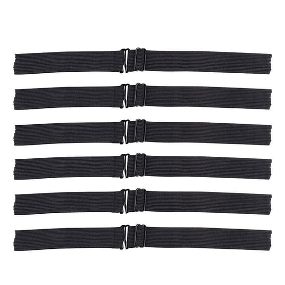 MLINS  6 Pcs Adjustable Elastic Band Wig Bands for Lace Front Headband Black