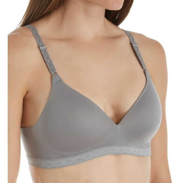 Women's Warner's 1269 Cloud 9 Wire Free Contour Bra (Graphite Gray 36B)