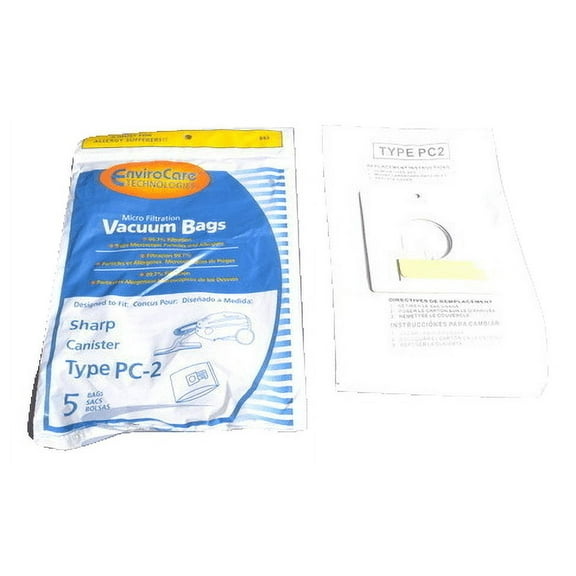 Generic Sharp Paper Bags PC2,5PK Microlined Canister Replacement Part-843