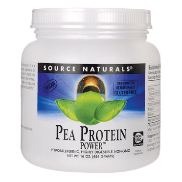 Source Naturals Pea Protein Power, Unflavored, 16 Oz