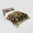 thumbnail image 2 of Ambesonne Floral Eucalyptus Bedding Set 4 Pcs, Boho Wild Garden, King, Rose and Olive Green, 2 of 2