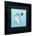thumbnail image 3 of Trademark Fine Art "Christmas Party Cat" Canvas Art by Carla Martell, Black Matte, Black Frame, 3 of 5