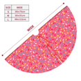 thumbnail image 3 of Lsque Colorful Sprinkles Donuts Print Christmas Tree Skirt, Tree Skirt with Ties or Velcro, Perfect for Holiday Decorations, Halloween, and New Year-36", 3 of 7
