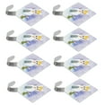 thumbnail image 1 of Dekaim Sticking Hook 8Pcs Snowman Shape Punch?free Hook Rack Strong Load?Bearing Stainless Steel Sticking Hook Hanger, 1 of 7