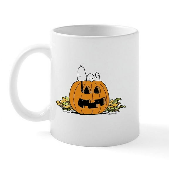 CafePress - Pumpkin Patch Lounger Mug - 11 oz Ceramic Mug - Novelty Coffee Tea Cup