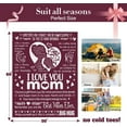 thumbnail image 3 of I Love You Mom Blanket for Mom, Valentines Gifts for Mom from Daughter Son, Birthday Gifts for Women Who Has Everything, Blanket Gift for Her, I Love You Mom Throw Blanket 60"×50", 3 of 6