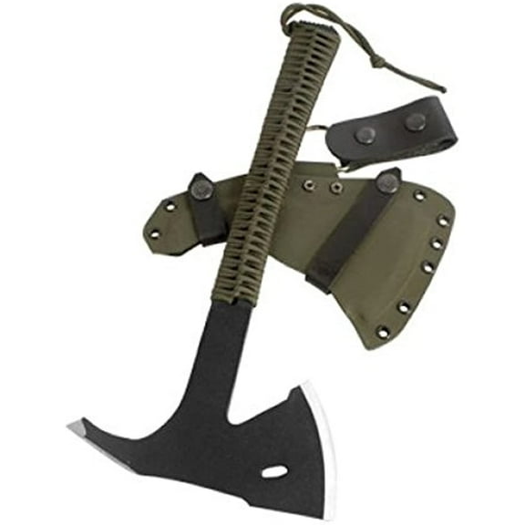 Condor Imacasa Tool  2019 7.25 in. Sentinel Axe Army Kydex Blade with Leather Belt Loop Sheath, Green