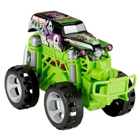 Hot Wheels Monster Jam Grave Digger Flip & Crash 25th Anniversary Truck