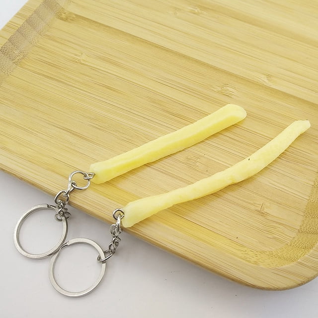 Llavero con forma de pata de pollo frito, ala de pollo, comida de imitación, colgante de comida de imitación para el hogar, la oficina y el coche