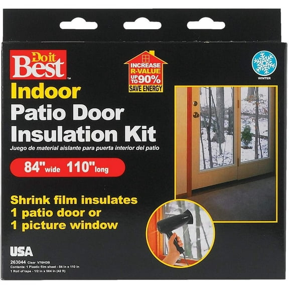 Thermwell V76HDB Indoor Patio Door Insulation Kit