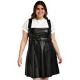 thumbnail image 1 of Vestido de vinipiel Roman Fashion/Tallas extras, 9515 negro 40 Roman Fashion V-RF-9515-NEGRO, 1 of 6