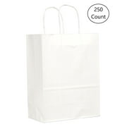 Duro Missy Paper Grocery Bag with Handles, White, 10" x 5" x 13" | 250/Pack
