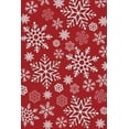 thumbnail image 3 of Area Rugs Washable Christmas Rug  Xmas Holiday Large Area Rug Non Shedding Soft  Christmas Snow Print Solid Rugs for Nursery, Red, 3 of 10
