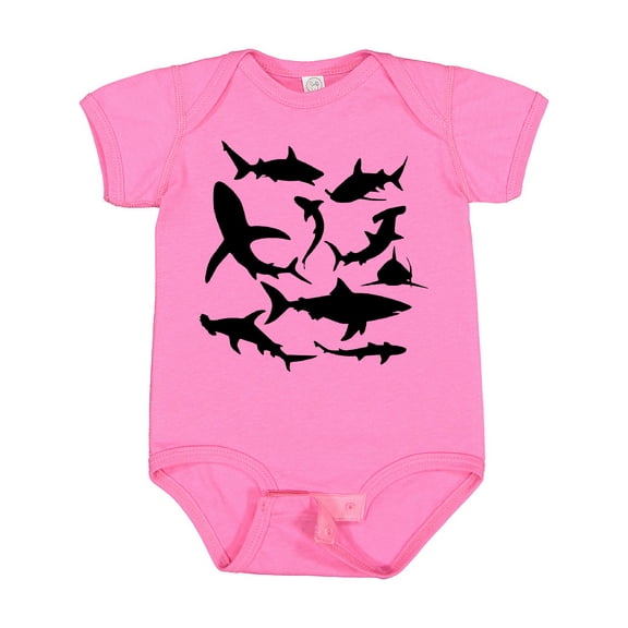 Inktastic School of Sharks Boys or Girls Baby Bodysuit